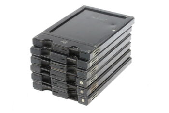 Holzkassetten für Glasplatten schwarz (12,5x20cm) - 6 Stück