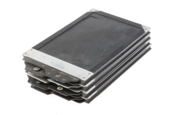 Holzkassetten für Glasplatten schwarz (12,1x21,1cm) - 4 Stück