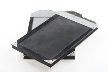 Holzkassetten für Glasplatten schwarz (12,1x21,1cm) - 4 Stück