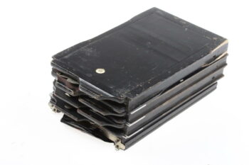 Holzkassetten für Glasplatten schwarz - 4 Stück