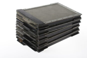 Holzkassetten für Glasplatten schwarz (13x21cm) - 5 Stück