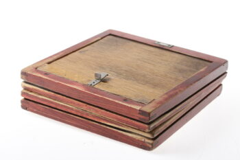 Holzkassetten für Glasplatten 22,1x22,1cm - 2 Stück