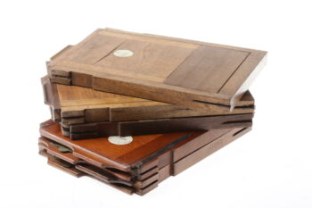 Holzkassetten für Glasplatten - 5 Stück