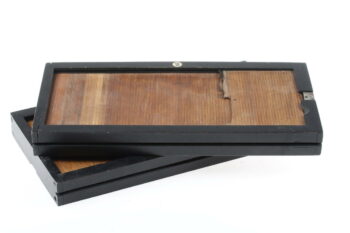 Holzkassettten für Glasplatten 11,5 x 22,8cm - 2 Stück