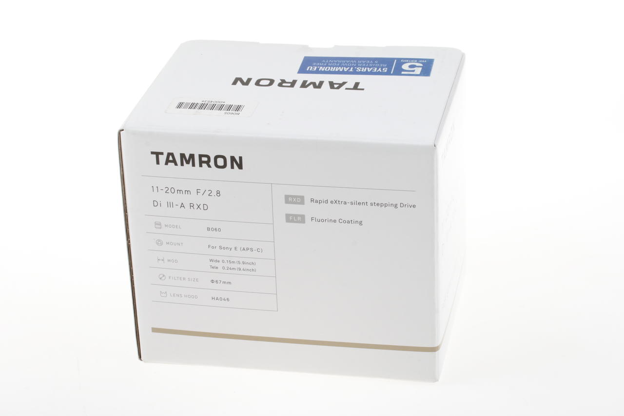 Tamron 11-20mm f/2,8 Di III RXD für Sony E - #00483 - Image 3