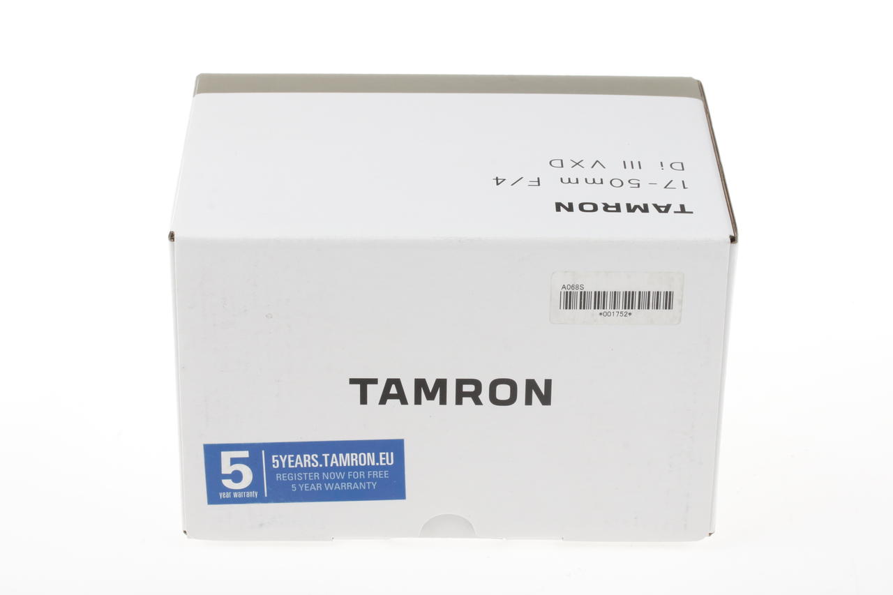 Tamron 17-50mm f/4 Di III VXD für Sony E - #001752