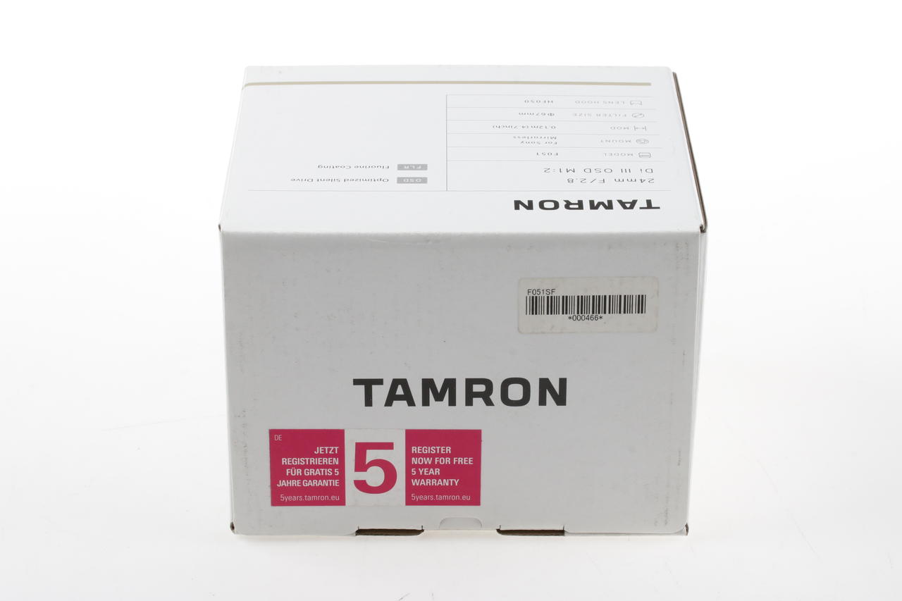 Tamron 24mm f/2,8 Di III OSD M1:2 für Sony FE - #000466