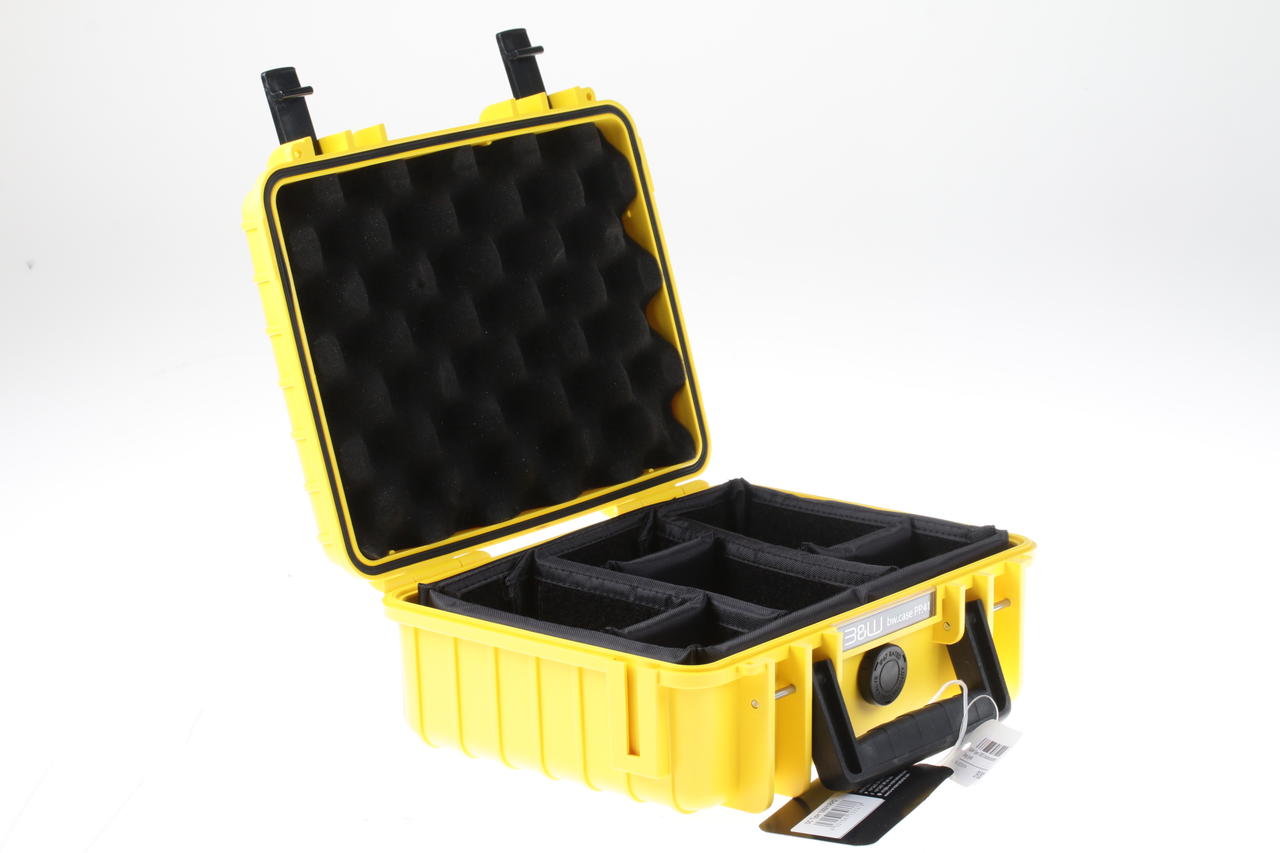 B&W Type 1000 Outdoorcase mit Steg/ gelb - Image 4