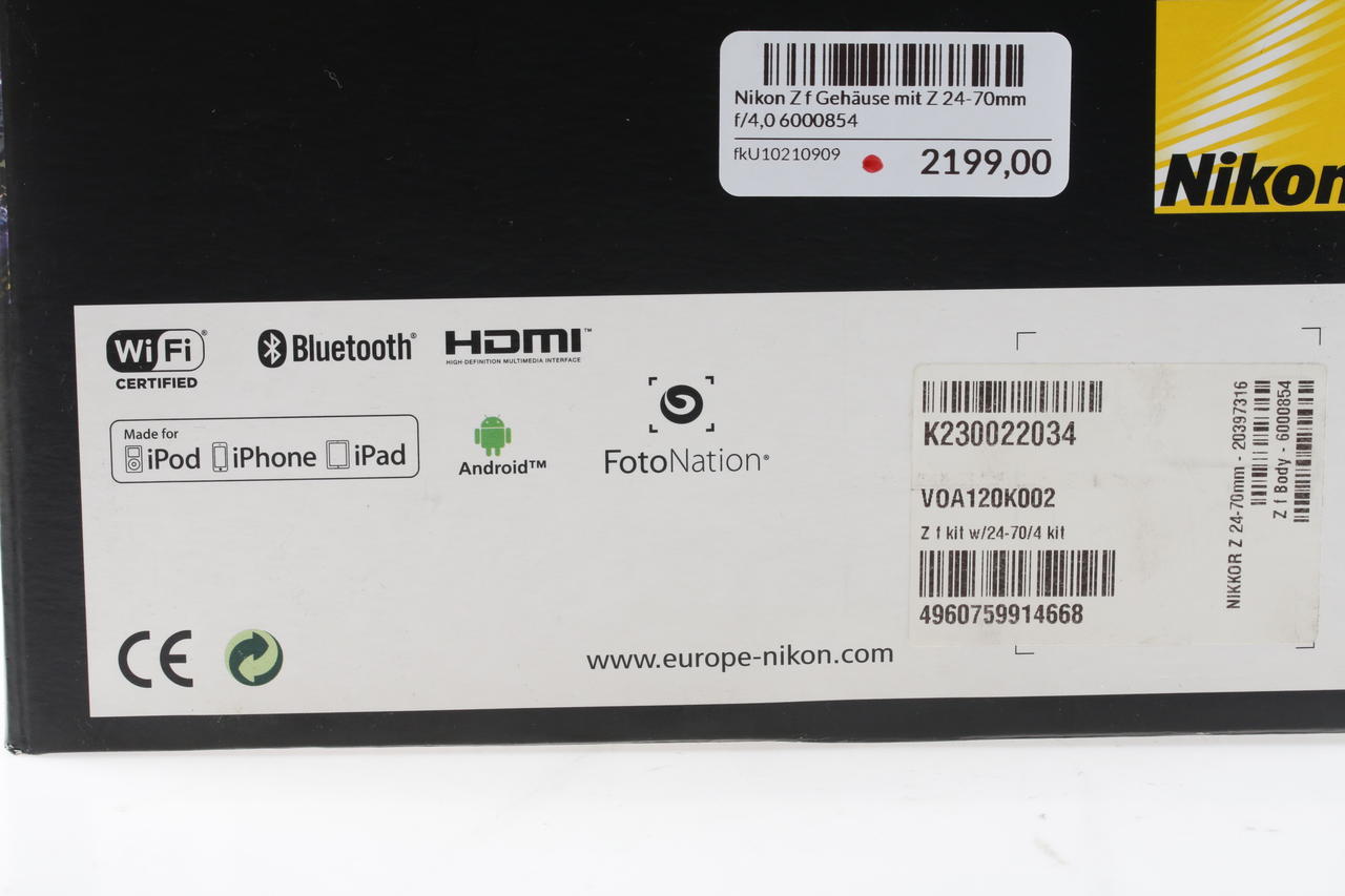 Nikon Z f Body mit Z 24-70mm f/4,0 Demogerät - #6000854 - Image 4