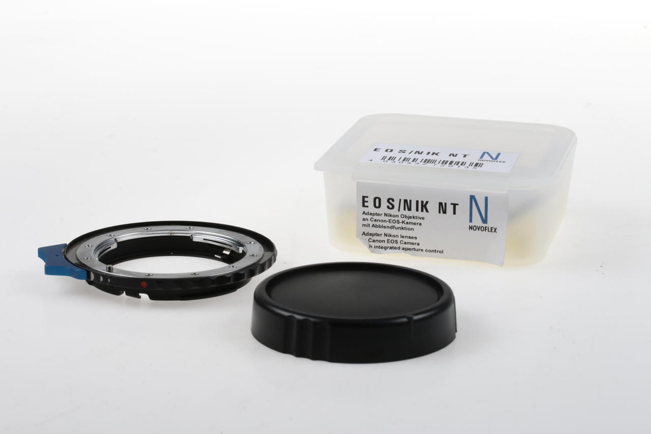 NOVOFLEX EOS/NIK Adapter Nikon MF an EOS mit Blende