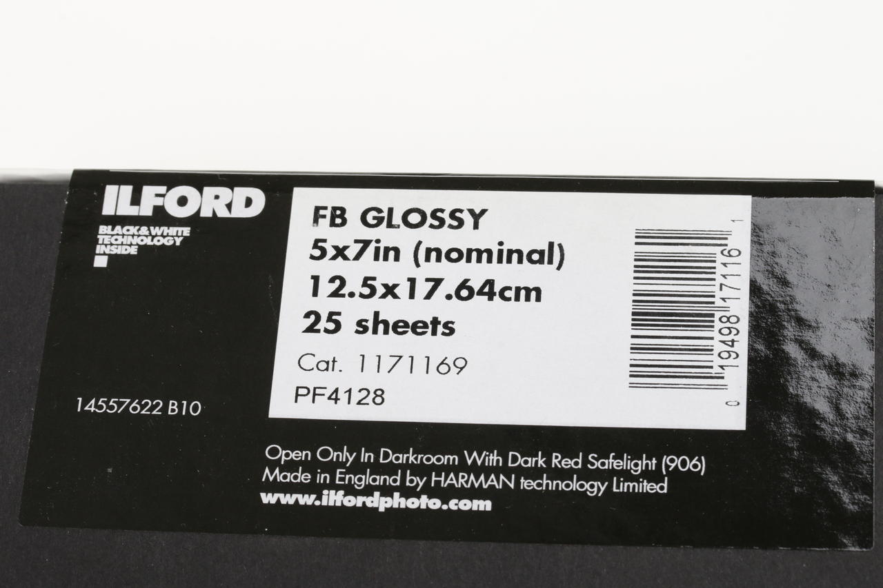 Ilford Harman Direkt Positive Paper 5x7inch 13x18cm 25 Bl.