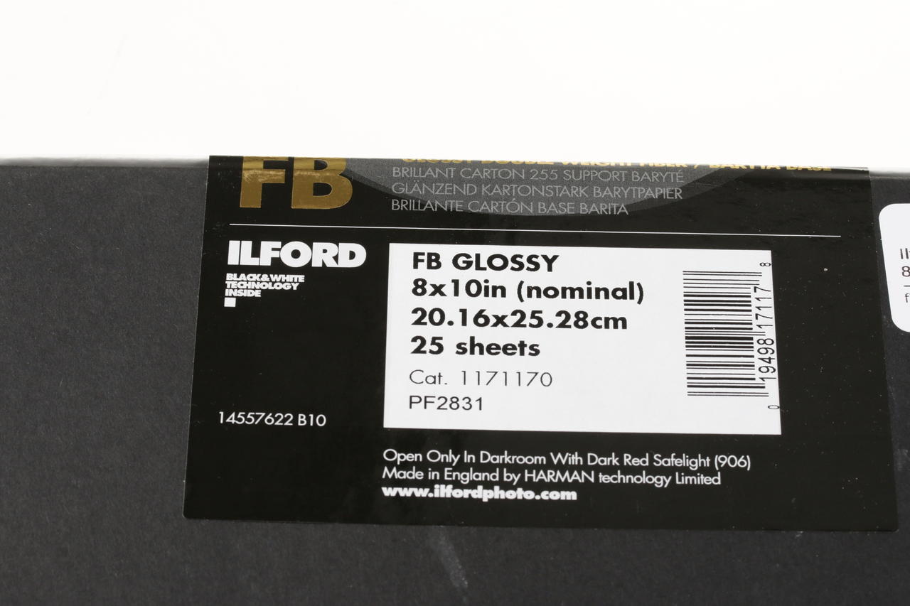 Ilford Harman Direkt Positive Paper 8x10inch 20x25cm 25 Bl.