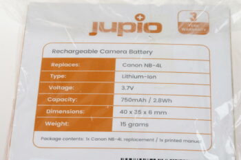 Jupio Nachbauakku wie Canon NB-4L