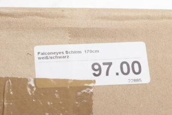 FalconEys Blitzschirm 170cm weiß/schwarz