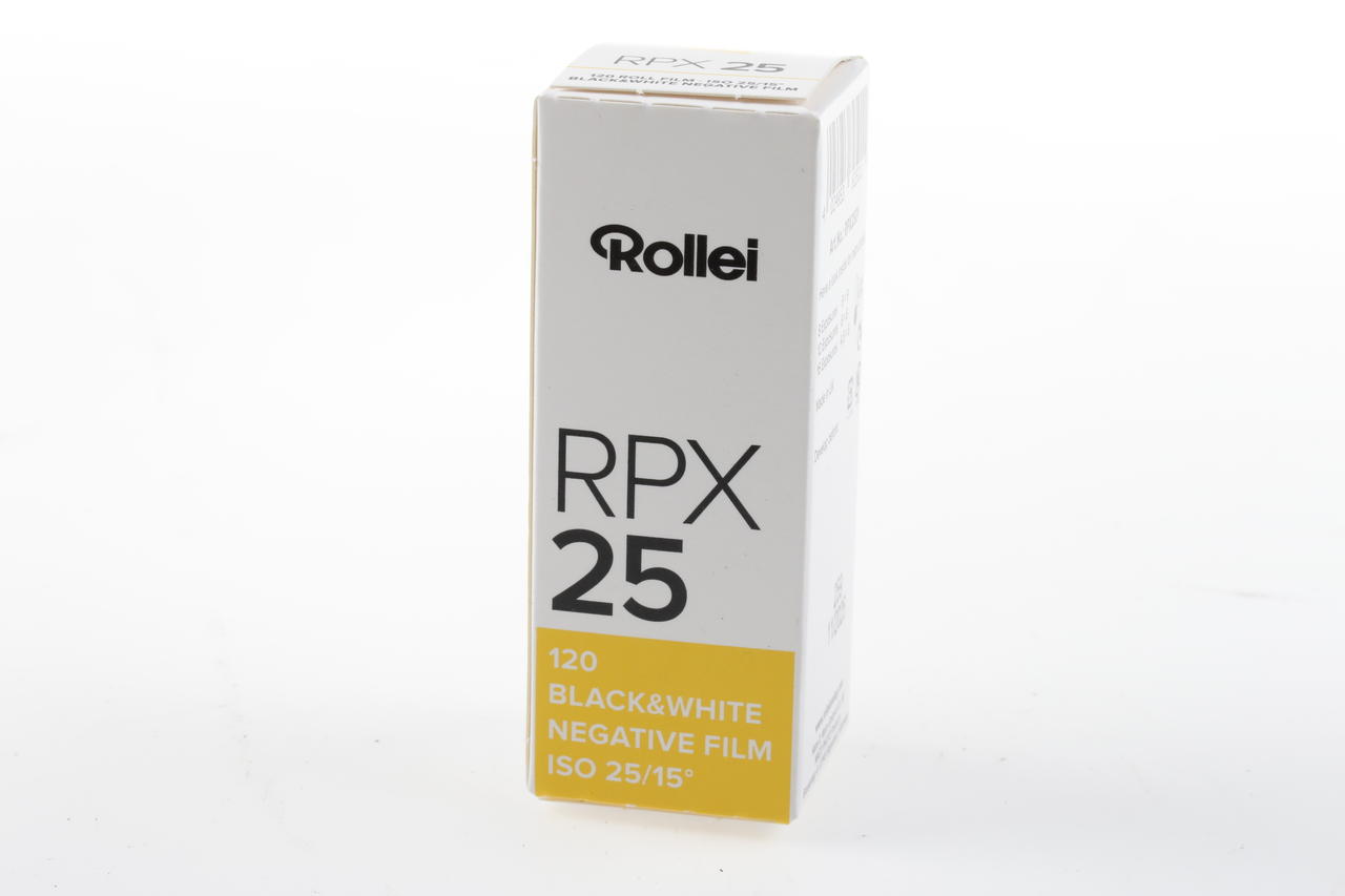 Rollei RPX 25 120 Rollfilm SW Film - Ablauf 11/25