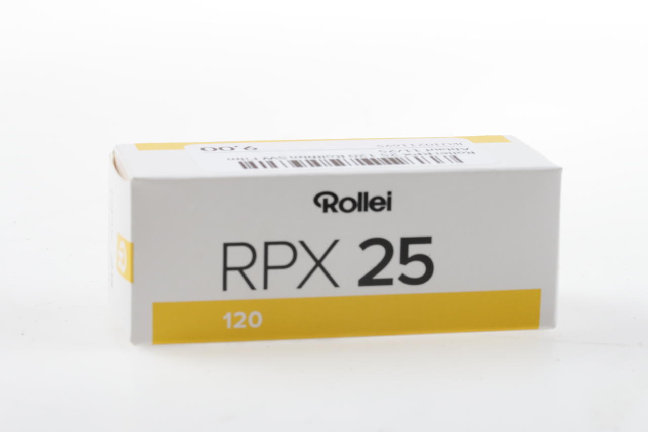 Rollei RPX 25 120 Rollfilm SW Film - Ablauf 11/25