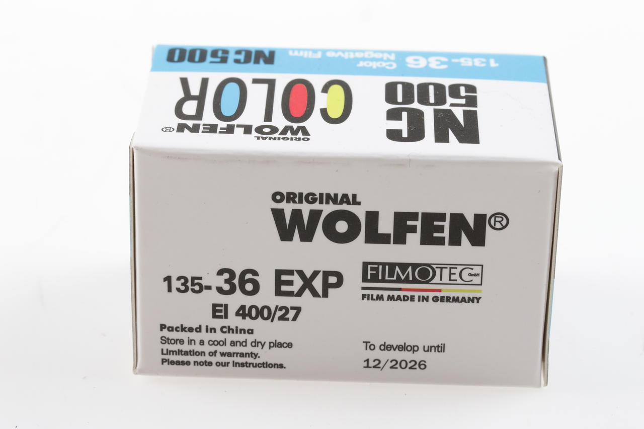 Wolfen NC500 Color Negativ Film 135/36 Ablauf 12/26