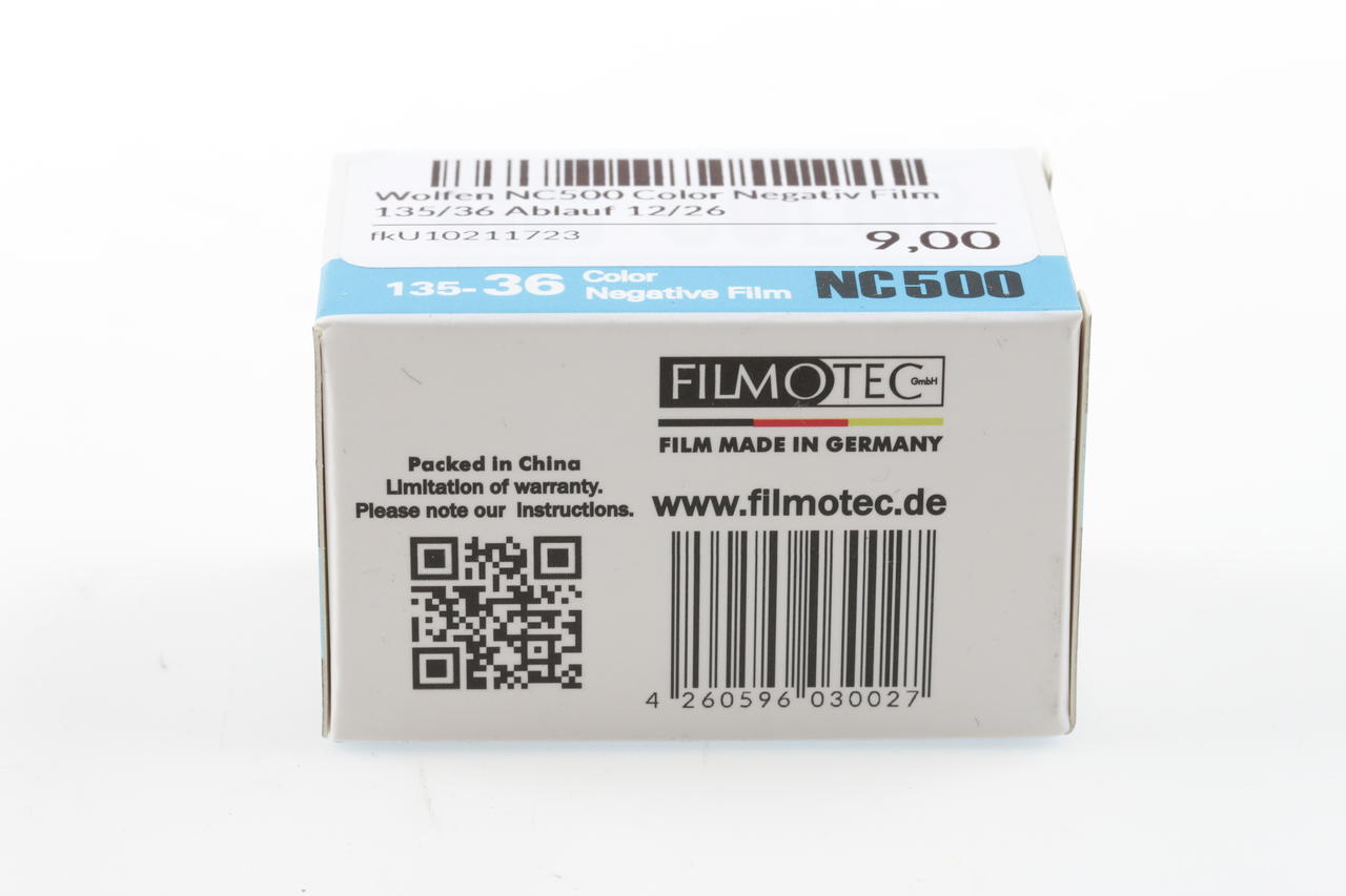 Wolfen NC500 Color Negativ Film 135/36 Ablauf 12/26