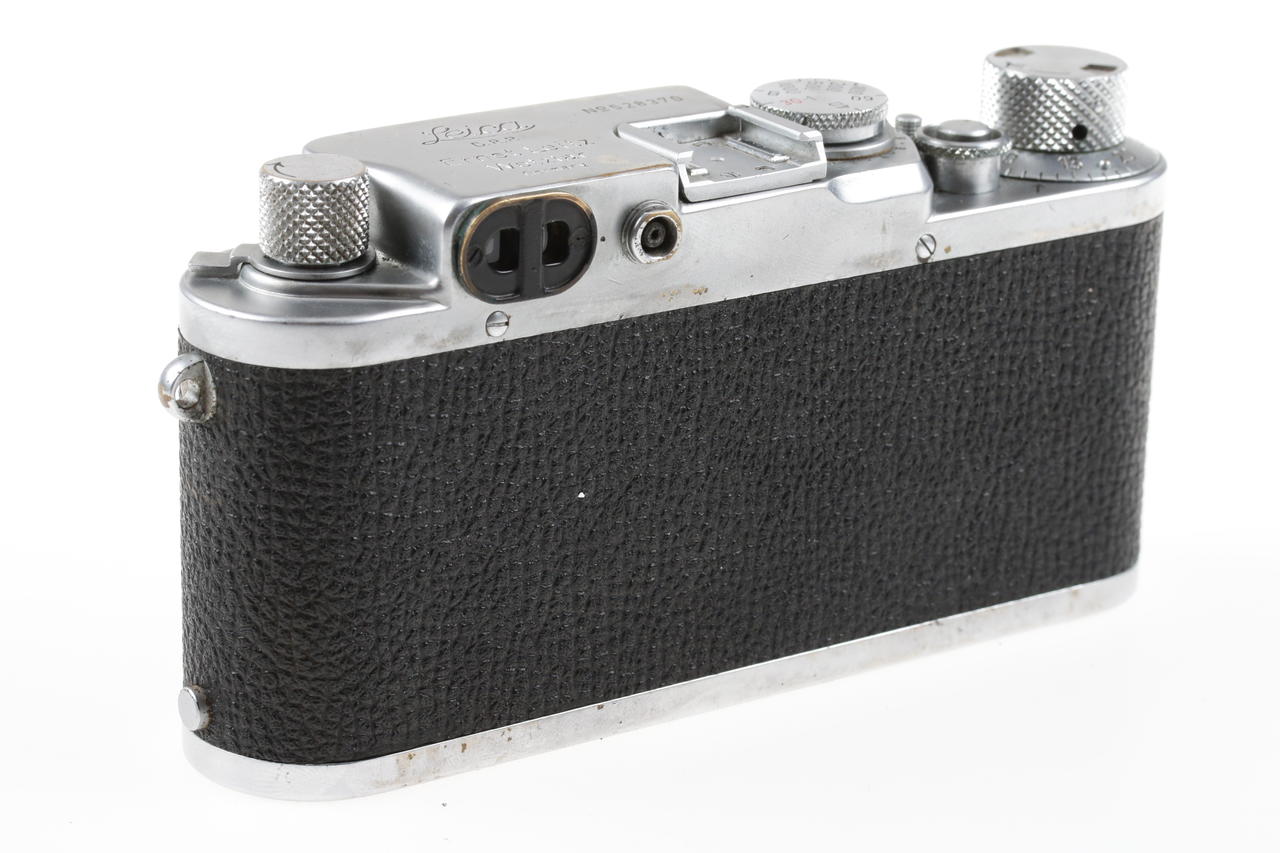 Leica IIIf Sucherkamera mit Elmar 5cm f/3,5 Red Scale - #528370