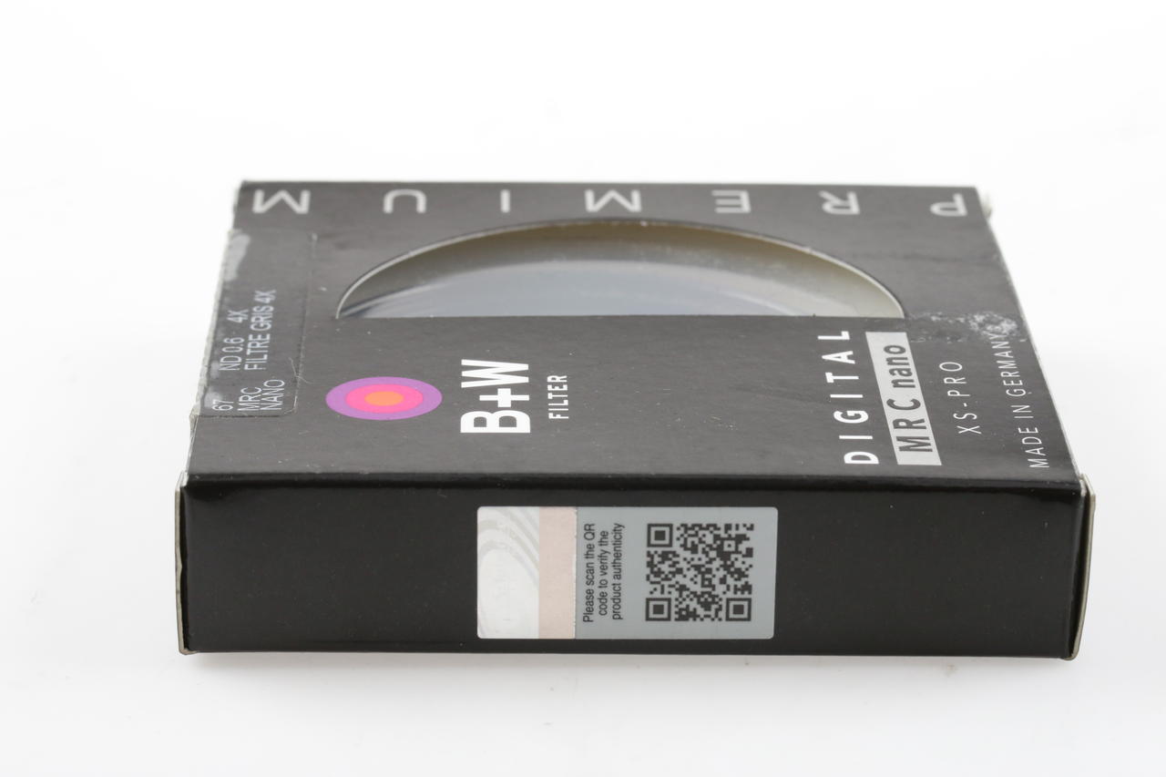 B+W Graufilter MRC Nano 802M XSP ND 0.6 4x 67mm 1089160