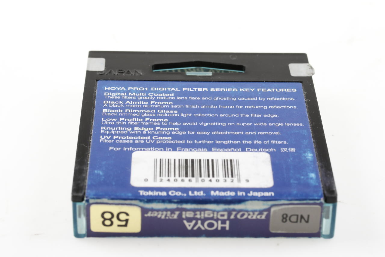 Hoya Pro1 Neutralgrau Filter ND8 58mm