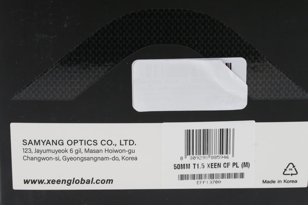 Samyang XEEN CF 50mm T1,5 PL Mount Vollformat - #EFP13700