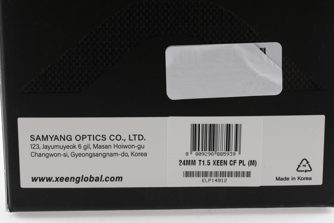 Samyang XEEN CF 24mm T1,5 PL Mount Vollformat - #ELP14912