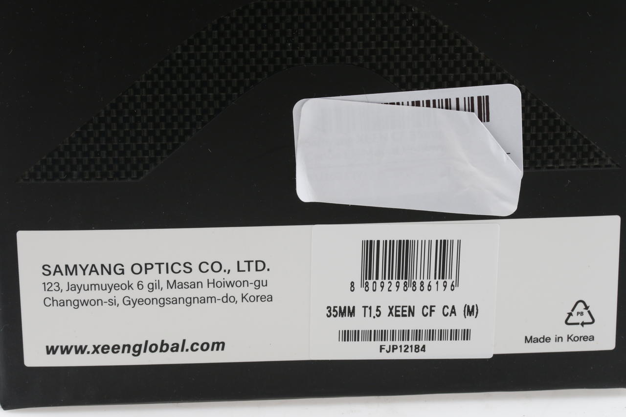 Samyang XEEN CF 35mm T1,5 Canon EF-Mount Vollformat - #FJP12184