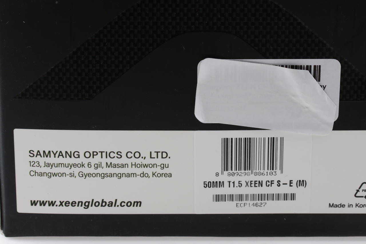 Samyang XEEN CF 50mm T1,5 Sony E-Mount Vollformat - #ECP14627