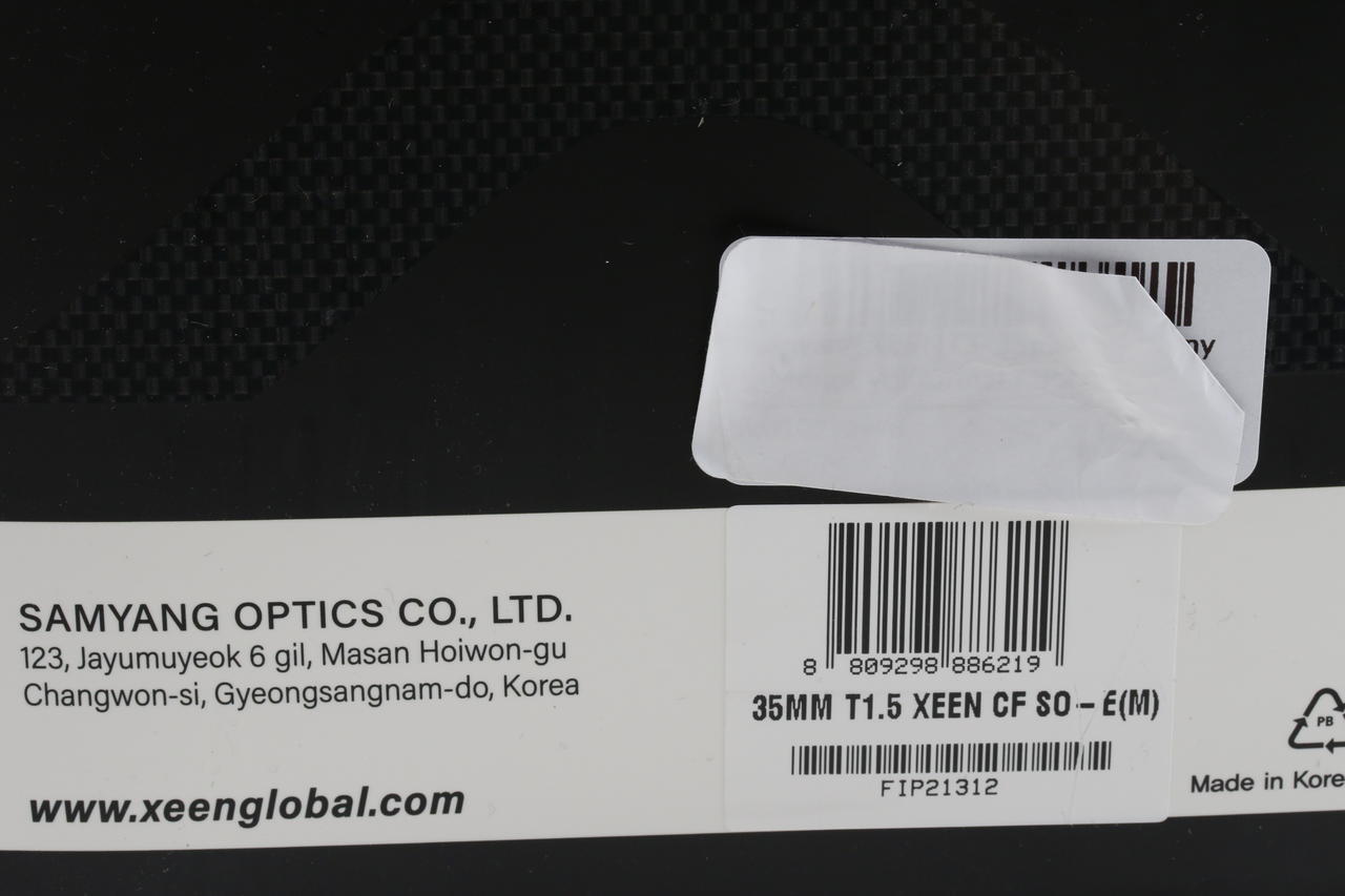 Samyang XEEN CF 35mm T1,5 Sony E-Mount Vollformat - #FIP21312