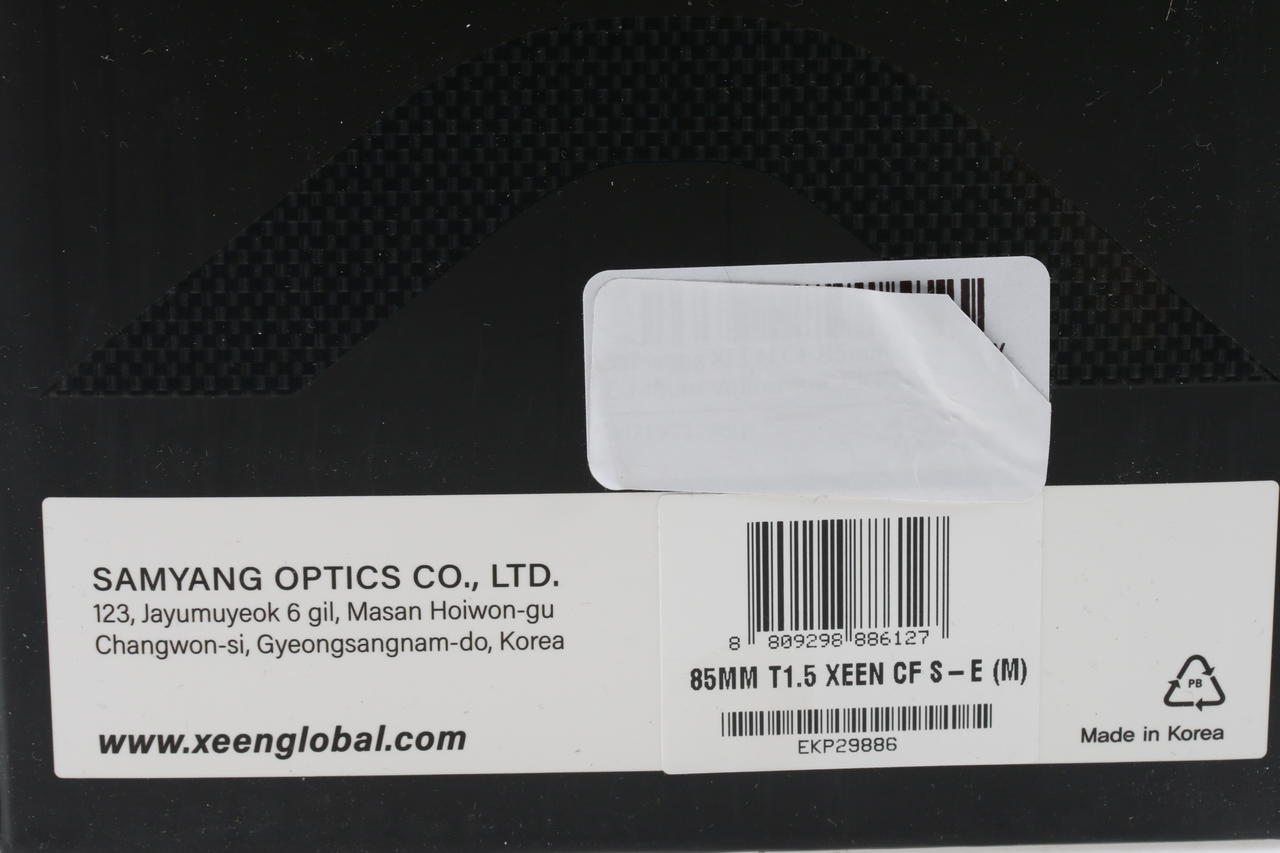 Samyang XEEN CF 85mm T1,5 Sony E-Mount Vollformat - #EKP29886