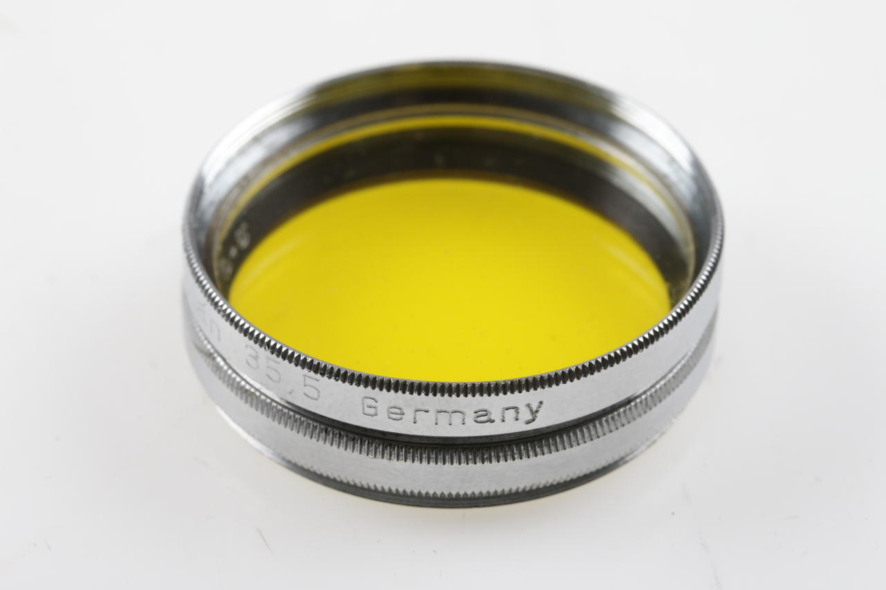B&W Gelbfilter 3x 35,5 E mit Ceneiplan UV