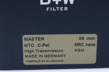 B&W HTC Käsemann MRC nano Pol Cirkular 58mm