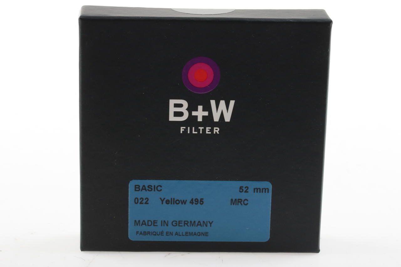 B&W 022 Yellow 495 MRC Filter - 52mm