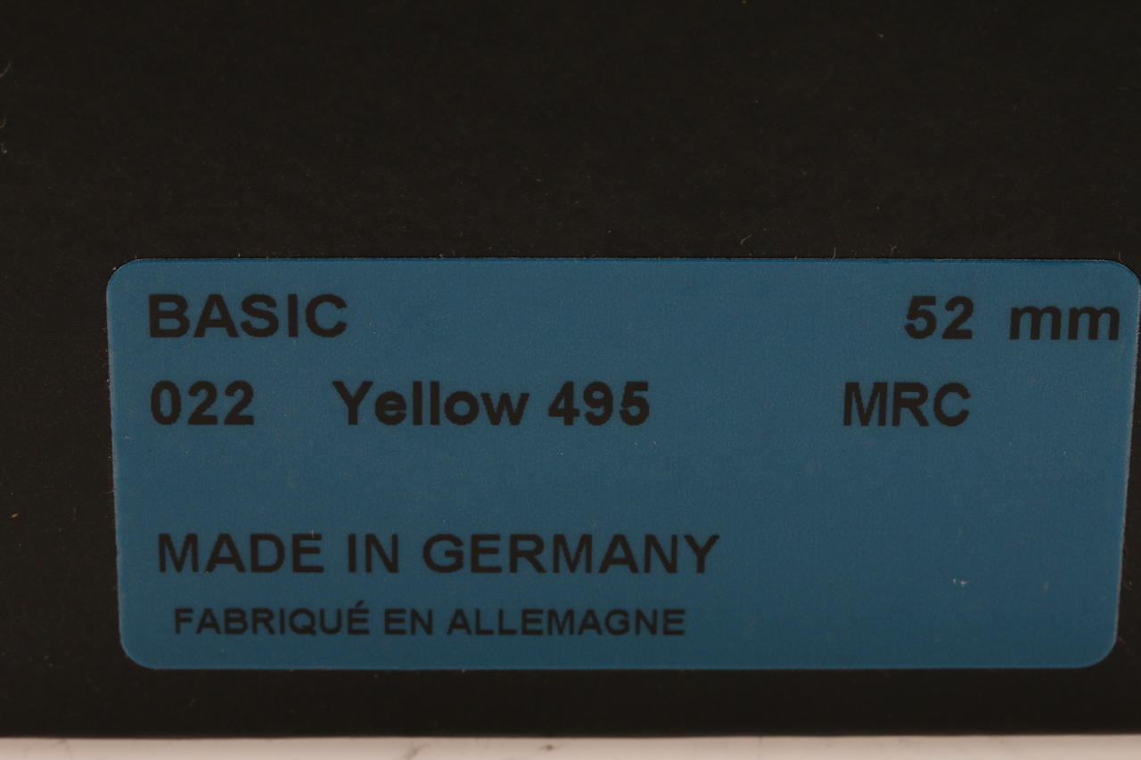 B&W 022 Yellow 495 MRC Filter - 52mm