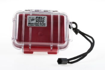 Peli 1010 Micro Case - rot / durchsichtig