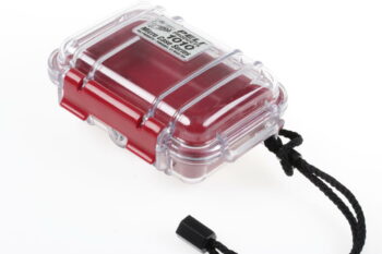Peli 1010 Micro Case - rot / durchsichtig