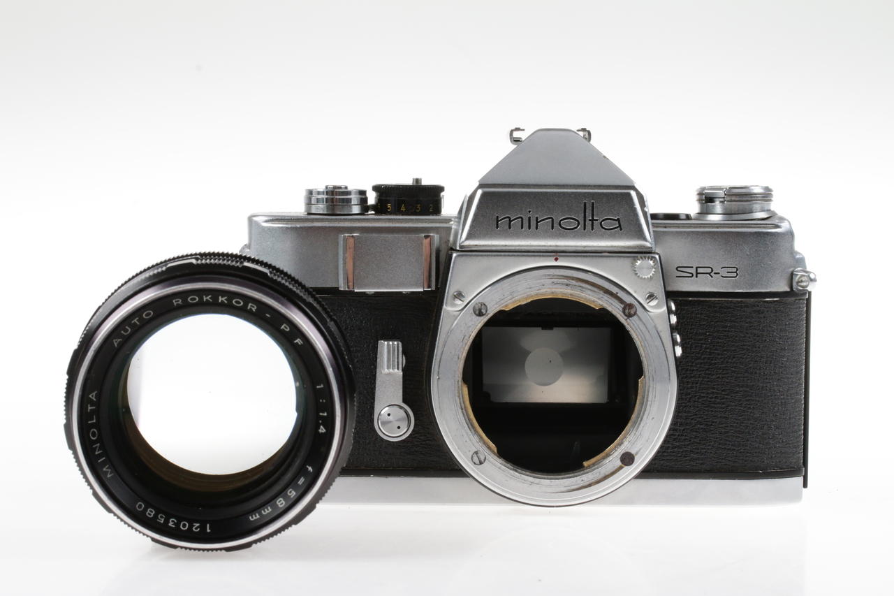Minolta SR-3 Gehäuse mit Rokkor PF 58mm f/1,4 - #1289139