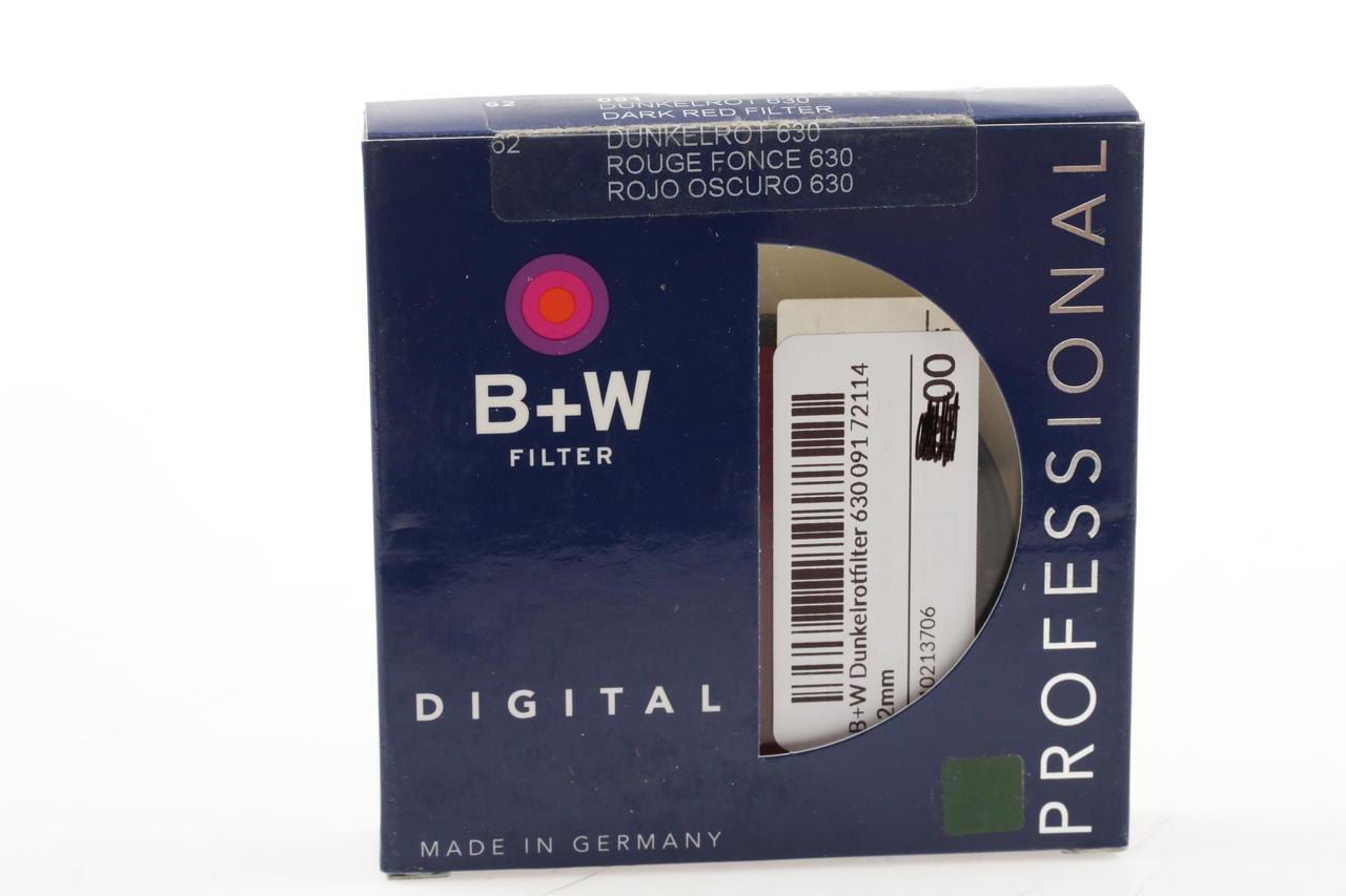 B+W Dunkelrotfilter 630 091 72114 62mm