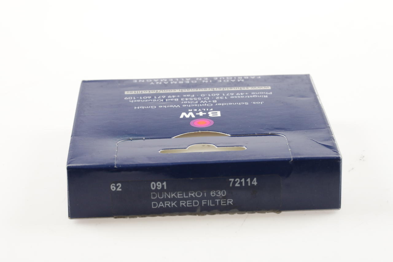 B+W Dunkelrotfilter 630 091 72114 62mm
