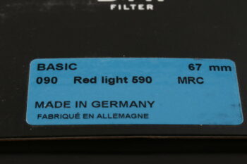 B+W Filter Rot 090MRC Hellrot 67mm