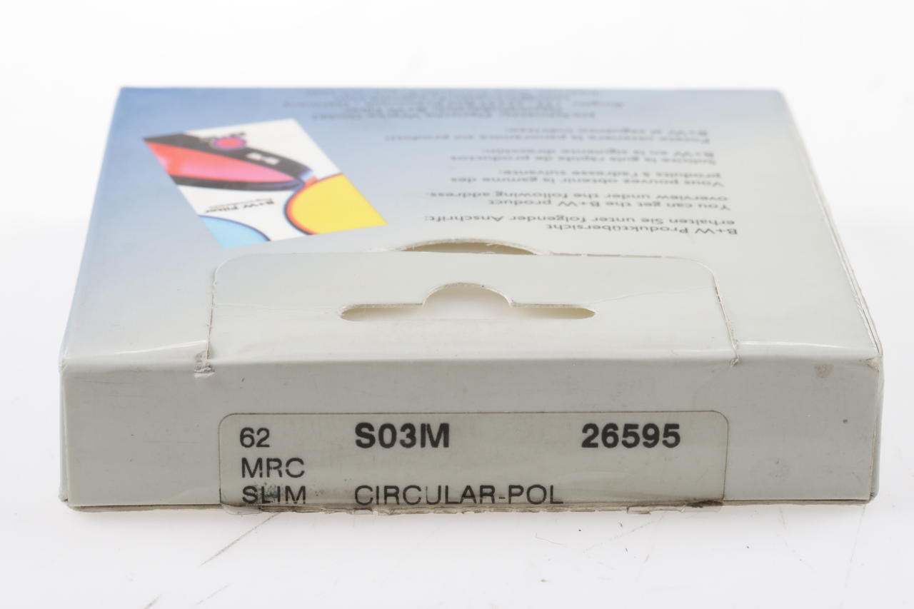 B+W Polarisationsfilter Circular S03M MRC Slim 62mm
