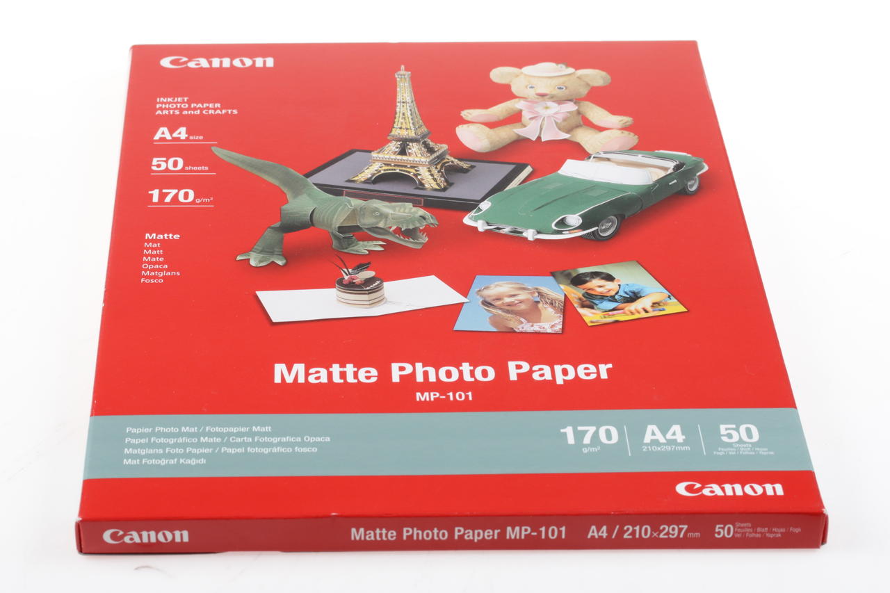 Canon Druckerpapier MP-101 Matte Photo Paper A4 50 Blatt - 2 Packungen