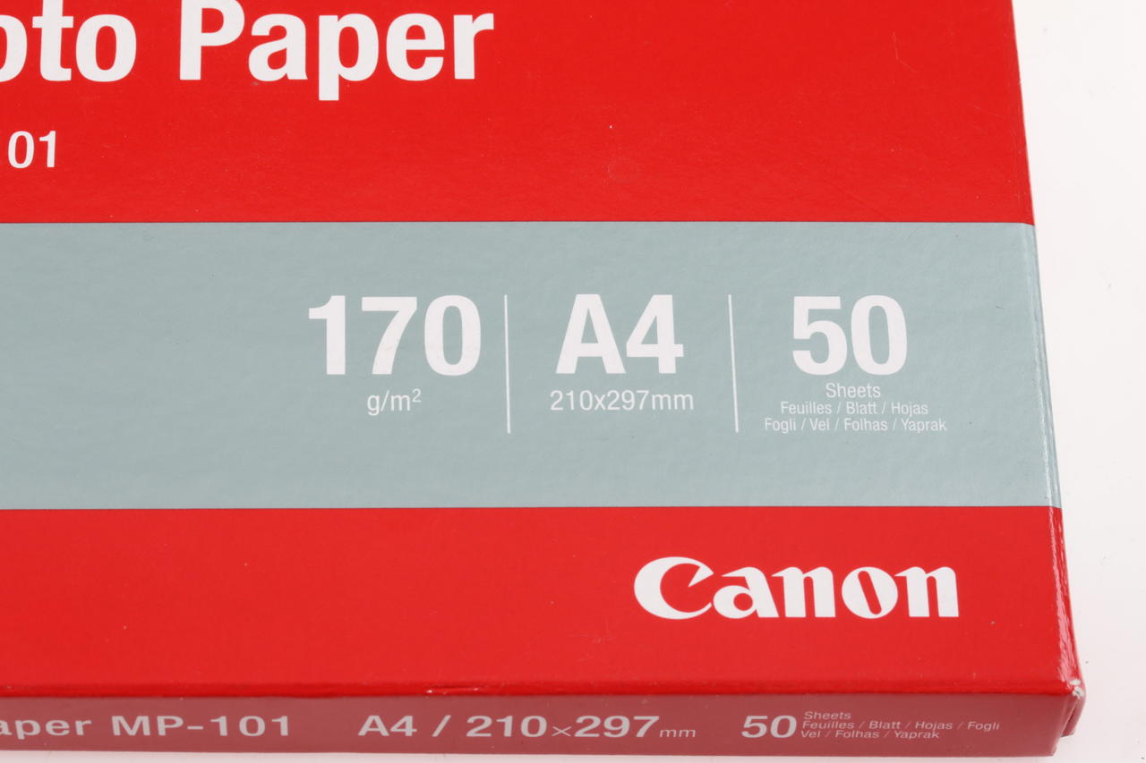 Canon Druckerpapier MP-101 Matte Photo Paper A4 50 Blatt - 2 Packungen