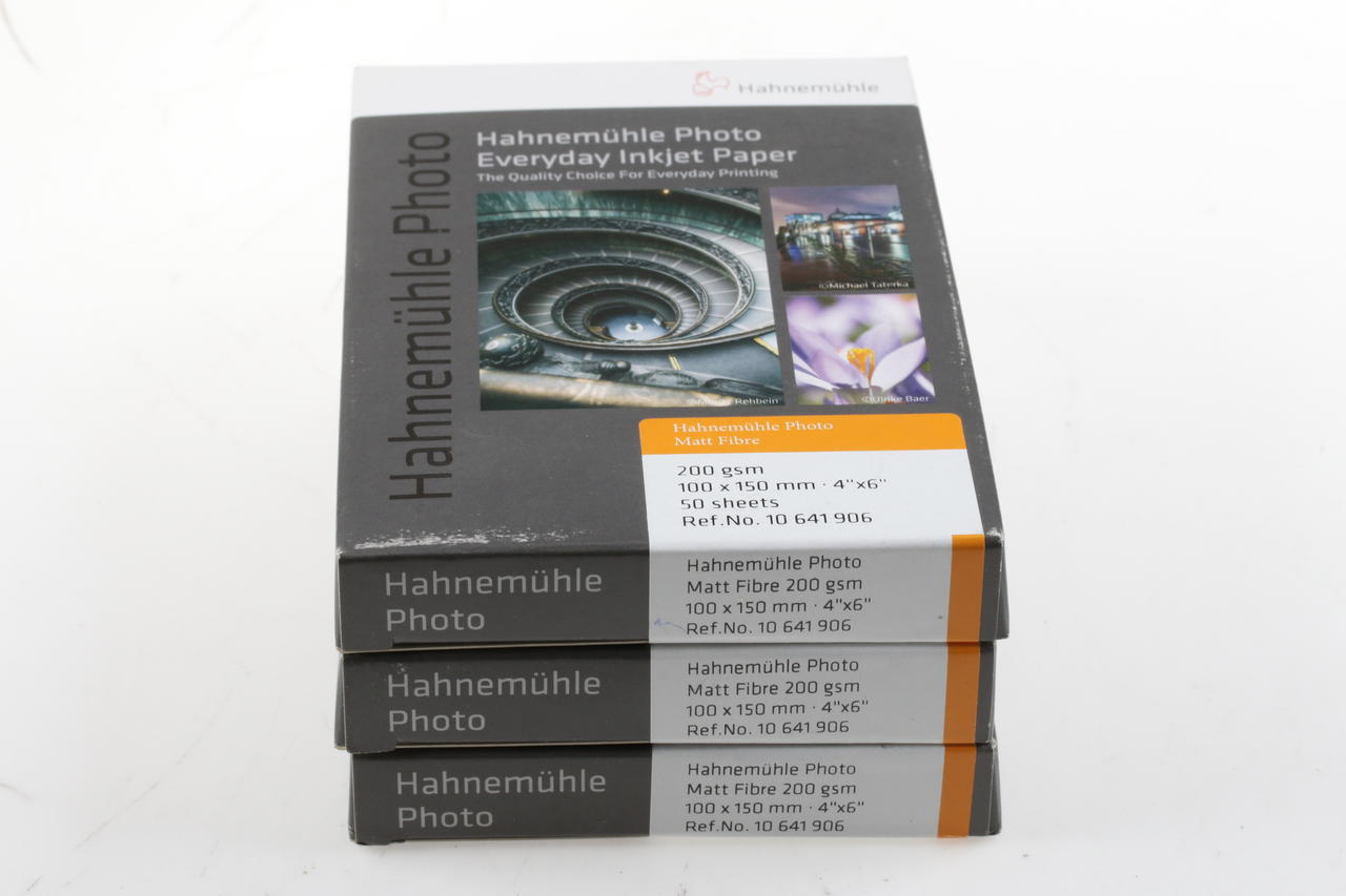 Hahnemühle Photo Matt Fibre 10x15cm 50 Blatt - 3 Packungen
