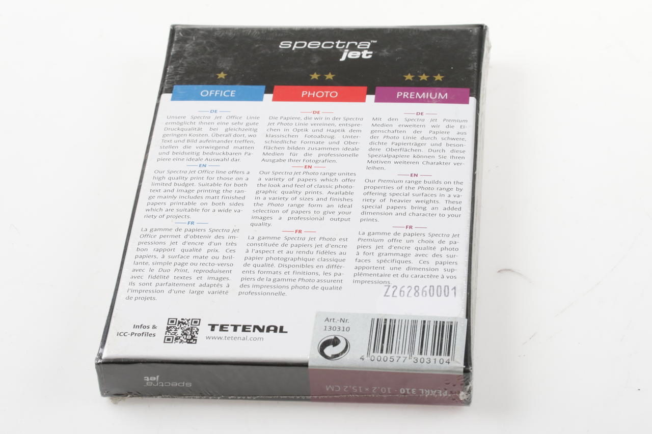 Tetenal spectra jet Pearl 310 10x15cm 50Bl. - 2 Packungen
