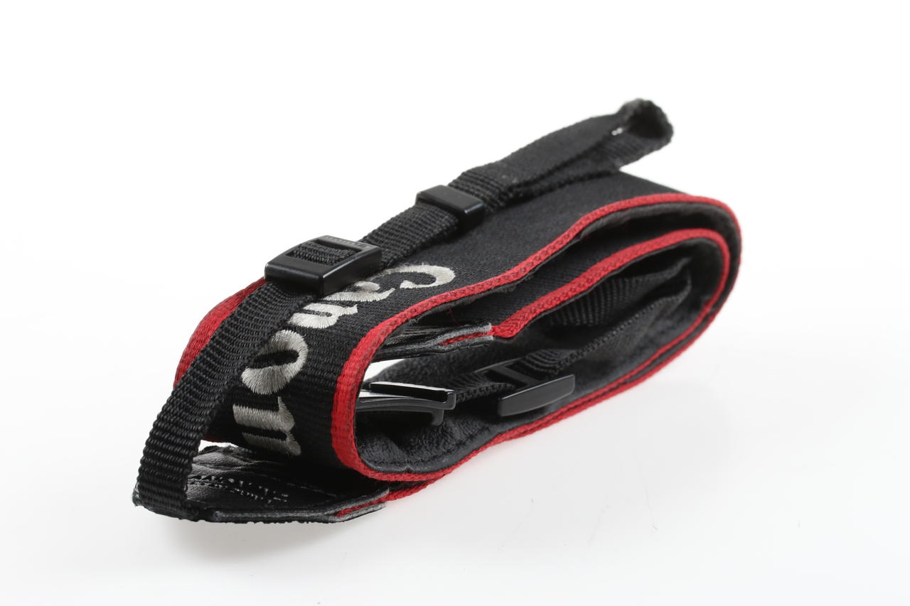 Canon EOS 5D Mark III Tragegurt schwarz/rot mit silbernem Schriftzug