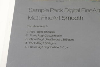 Hahnemühle Sample Pack Matt Fine Art Smooth A4 10Blatt - 3 Packungen
