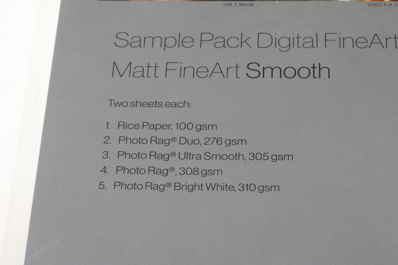 Hahnemühle Sample Pack Matt Fine Art Smooth A4 10Blatt - 3 Packungen