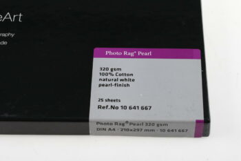 Hahnemühle Photo Rag Peal 320g natural white A4 25 Blatt